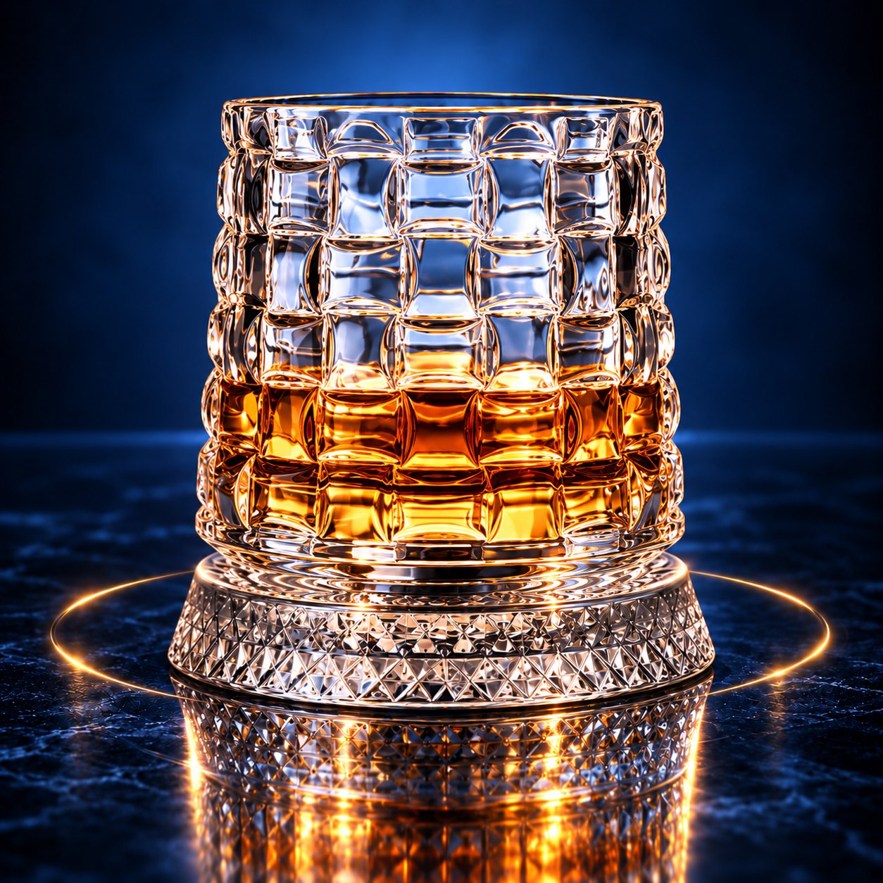 Orbit whisky glass in the Glacier cut