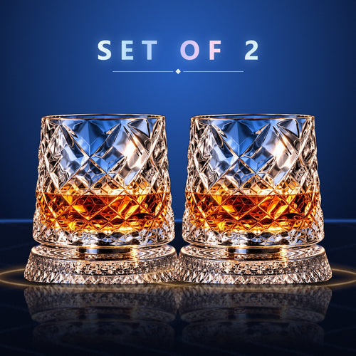 Orbit Spinning Whisky Glass
